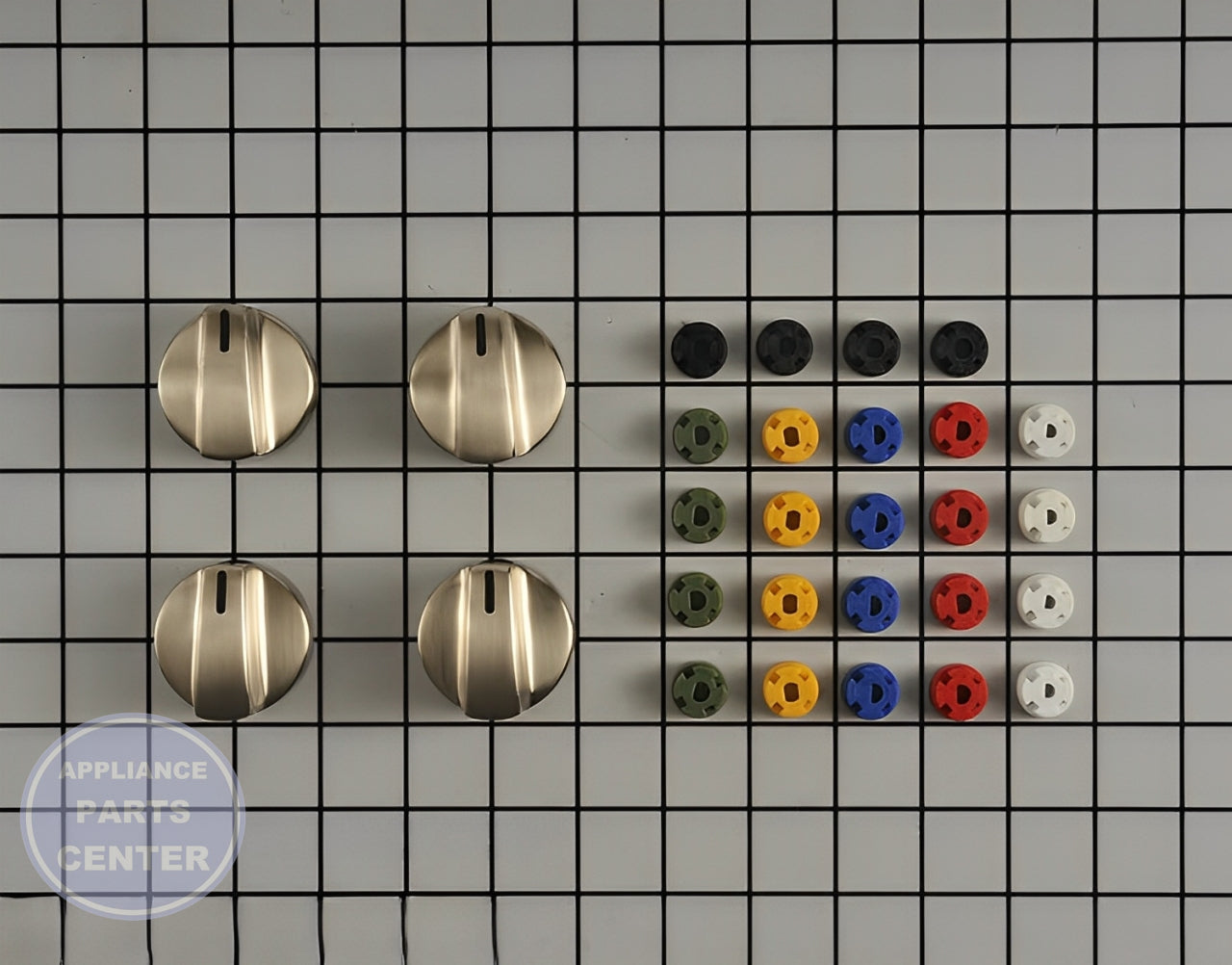 WCI UNIVERSAL RANGE KNOB KIT,SS - Main view showing durable knobs for WCI ranges