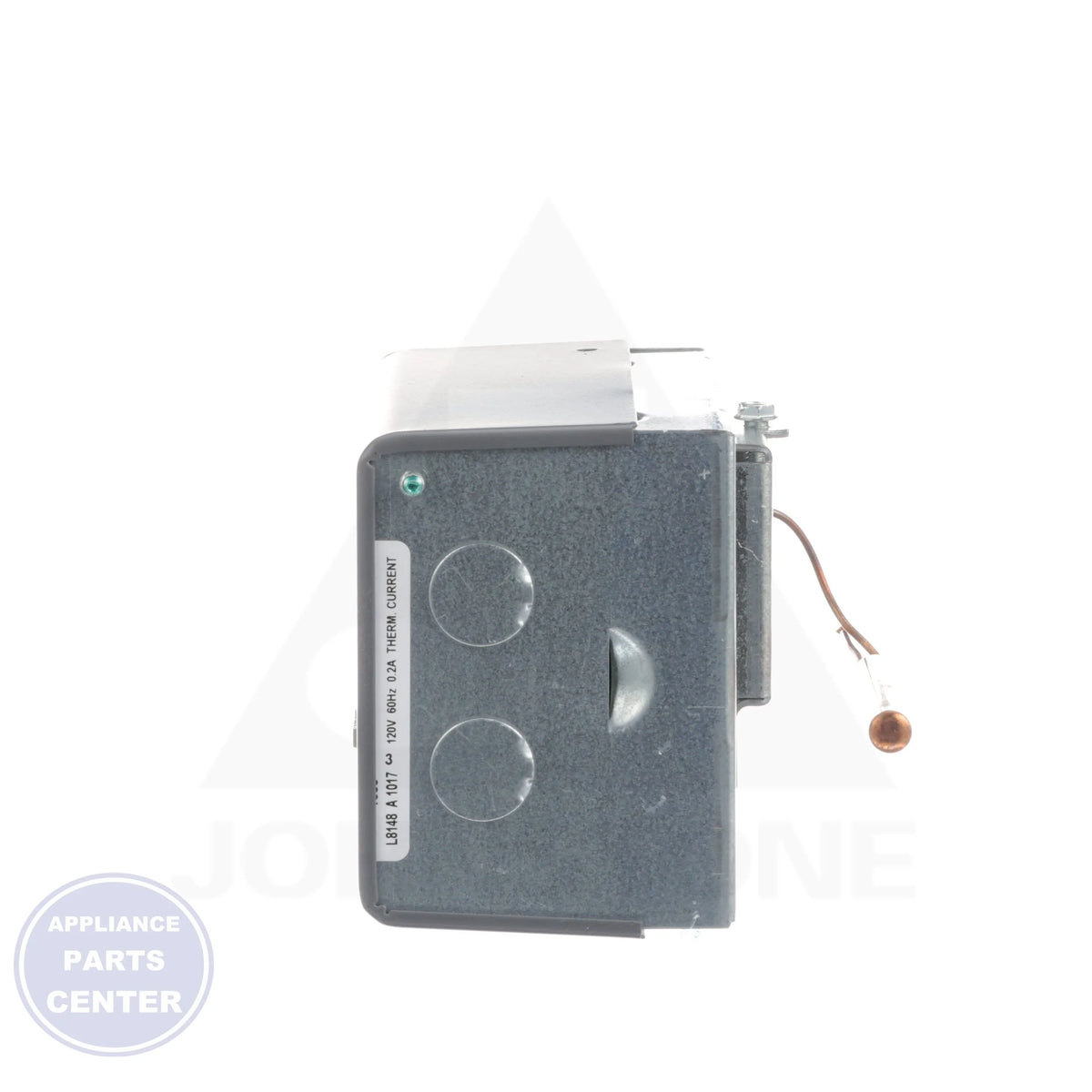Aquastat® Relay L8148A1017 - Detailed view of temp range and burner circuit type