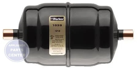 Gold Label Liquid Line Filter Drier LLD-163S - Main view showing all copper connections for B12-266 and E01-183