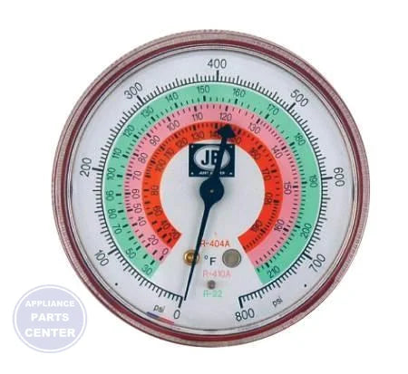 JB Zeppelin High Side Gauge M2-465 - Main view showing refrigerant pressure levels for H26-425