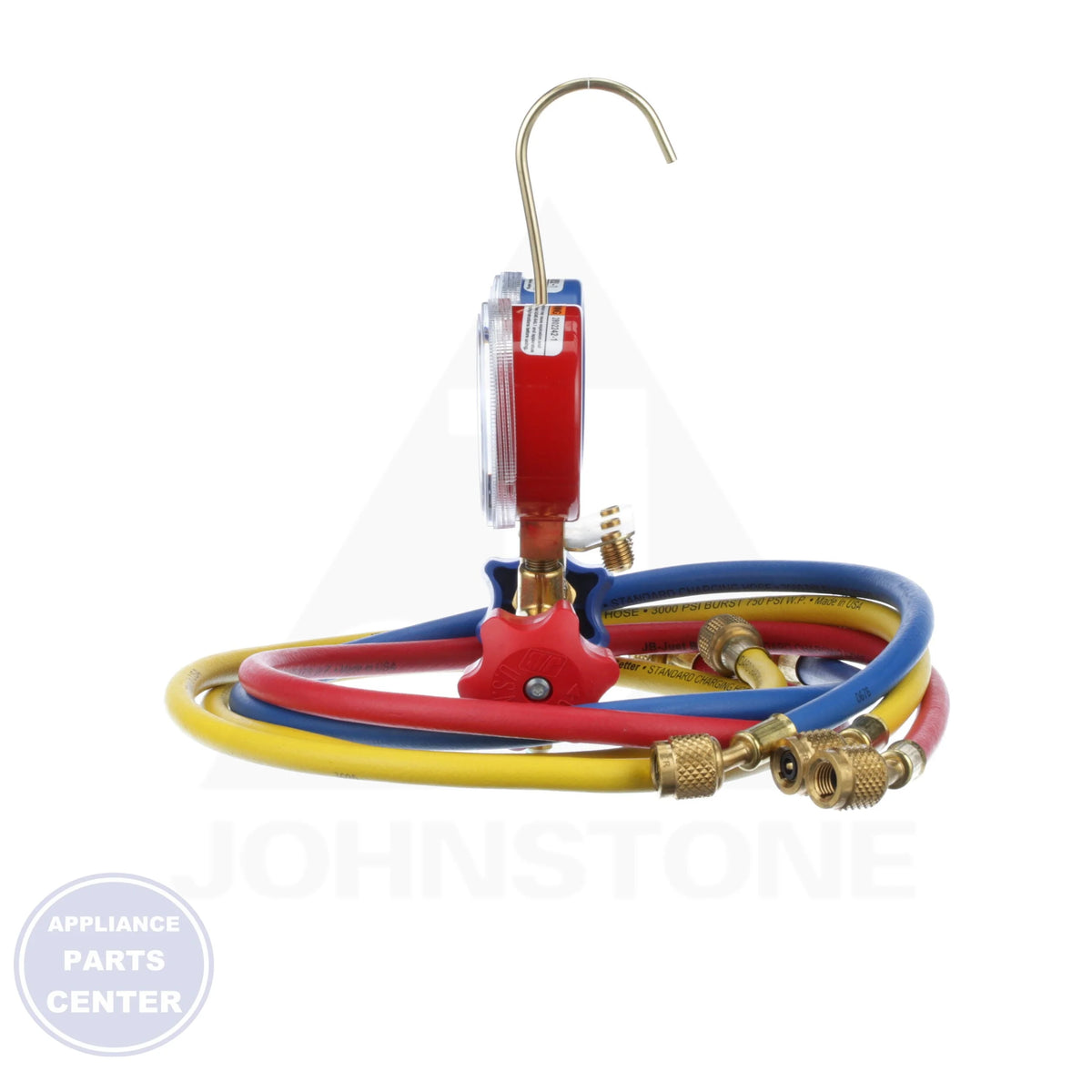 [Part] M2-5-410A - Detailed view of 2-valve forged brass body and hose connections