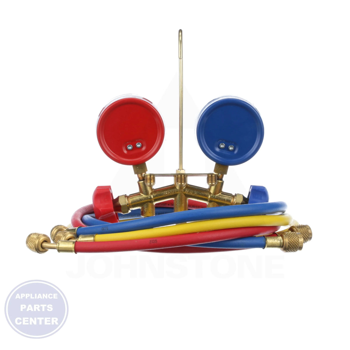 M2 Series 2-Valve Manifold M2-8 - Side view with 2-1/2" gauge size