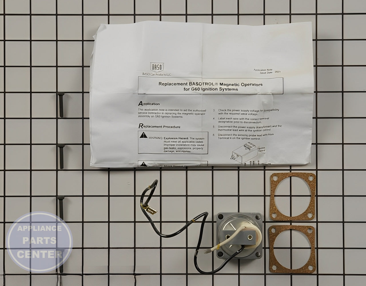 Gas Valve Solenoid M401226P - Detailed view of high-quality technical specifications
