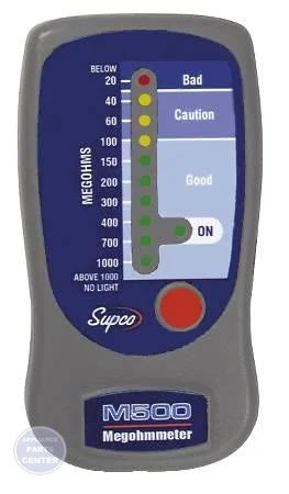 Megohmmeter M500 - Main view showing insulation values measurement for H27-323