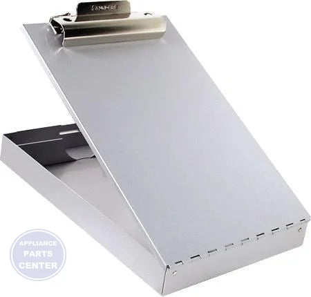 Aluminum Form Holder Clipboard M79558 - Main view showing two compartments for efficient form organization