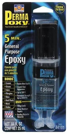 Permatex 5 Minute Epoxy Sealants M95555 - Main view showing fast-curing feature for various models