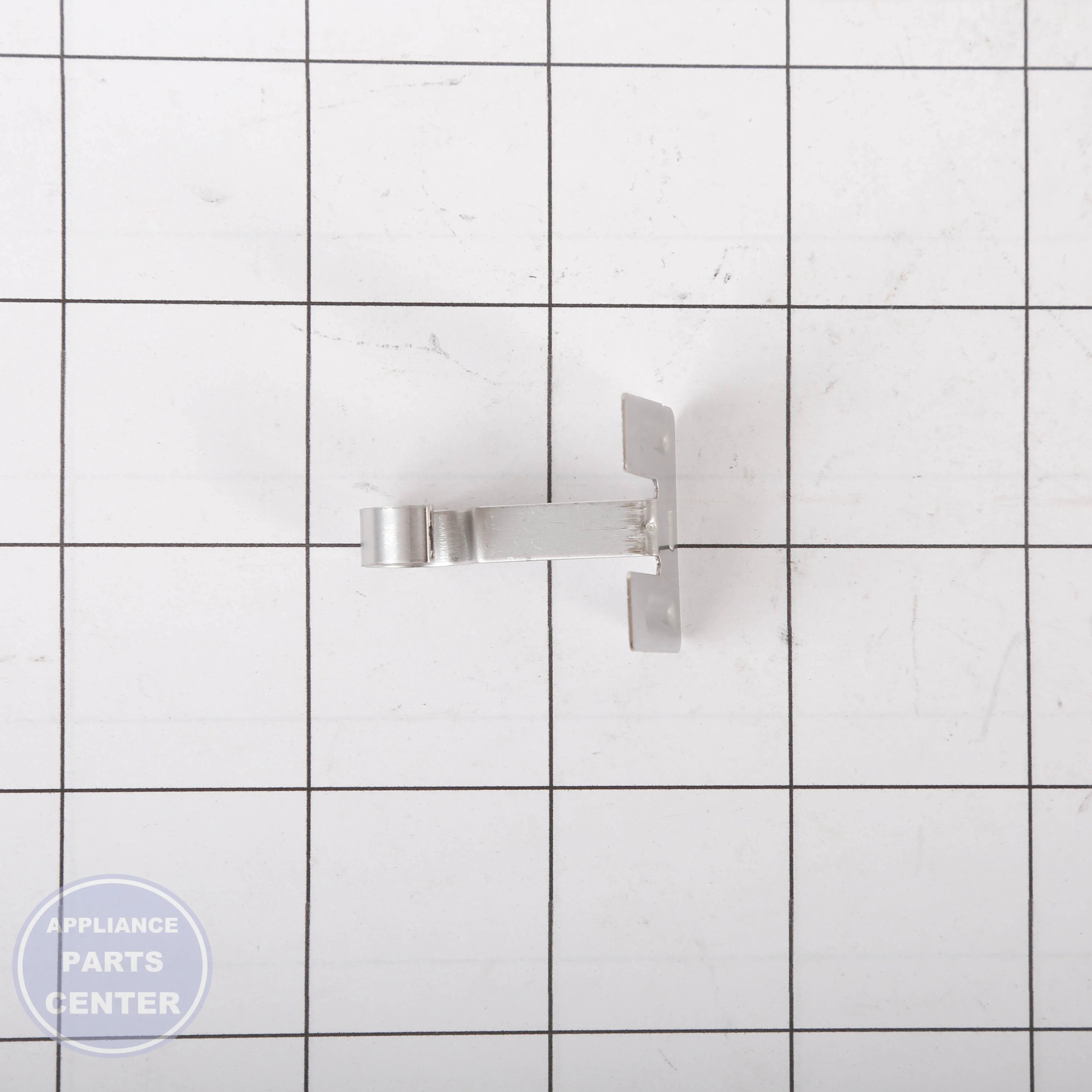 BRACKET,HEATER MAZ64548401 - Side view with specific measurements and specs