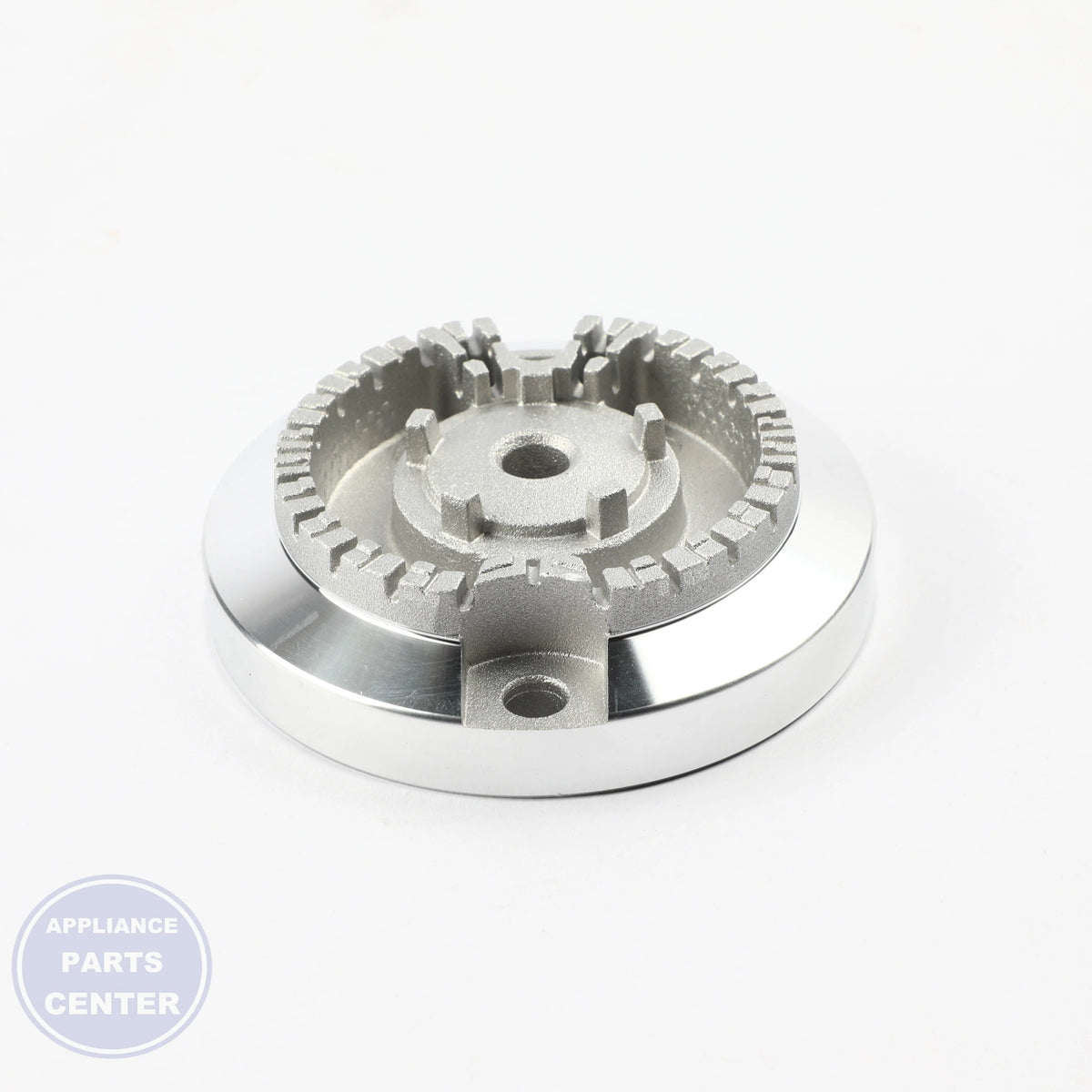 BURNER,HEAD MBE62423801 - Side view with precise measurements