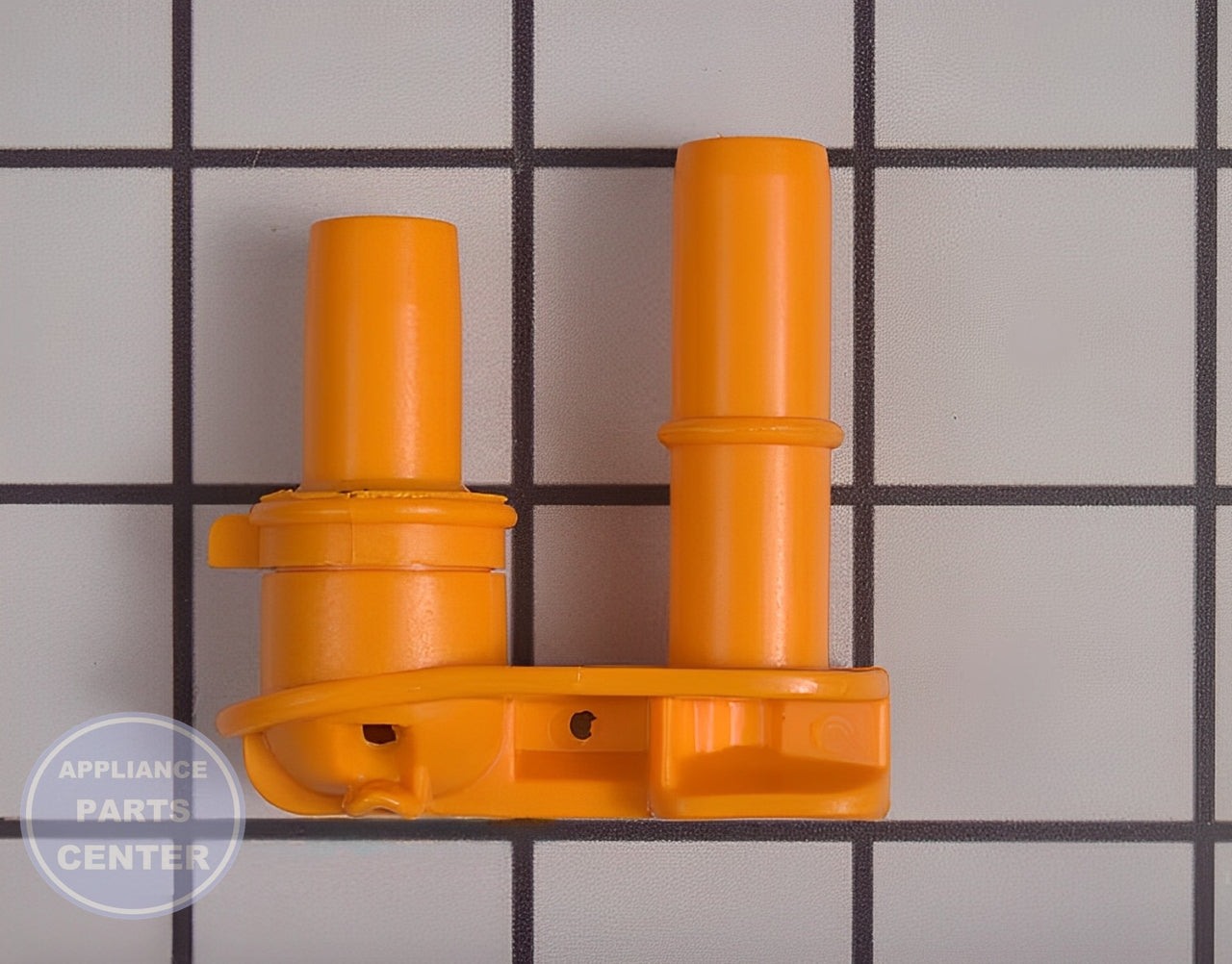 LG WASHER NOZZLE CONNECTOR MCD62387101 - Main view showing water flow feature for specific LG models