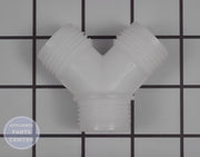 LG DRYER PIPE CONNECTOR MCD63306801 - Main view showing efficient airflow for LGE dryer models