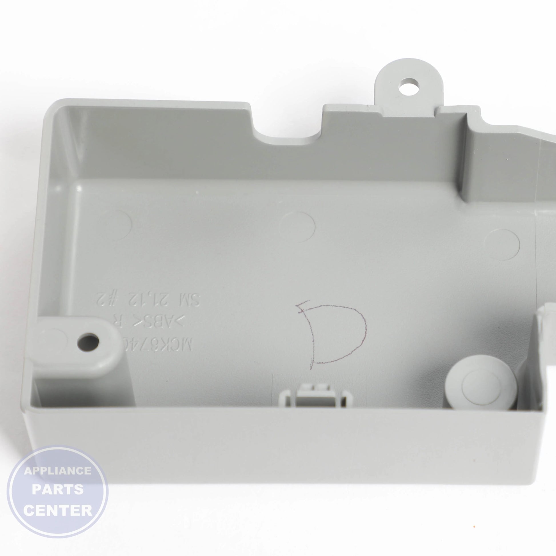 L-G COVER,HINGE MCK67400406 - Installation in L-G model showcasing hinge mounting points