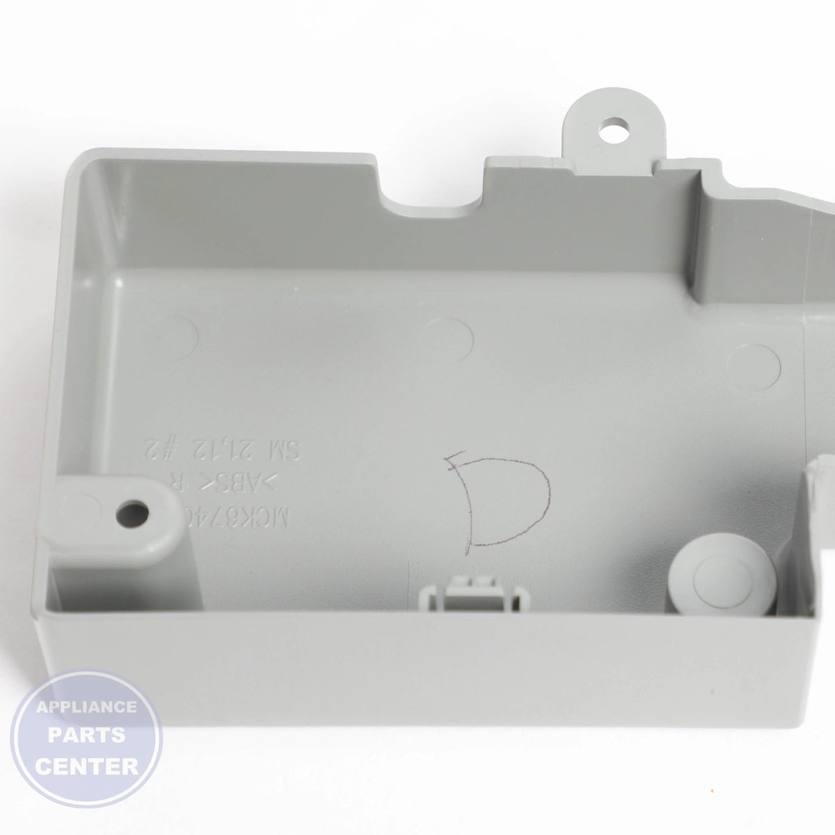L-G COVER,HINGE MCK67400406 - Installation in L-G model showcasing hinge mounting points