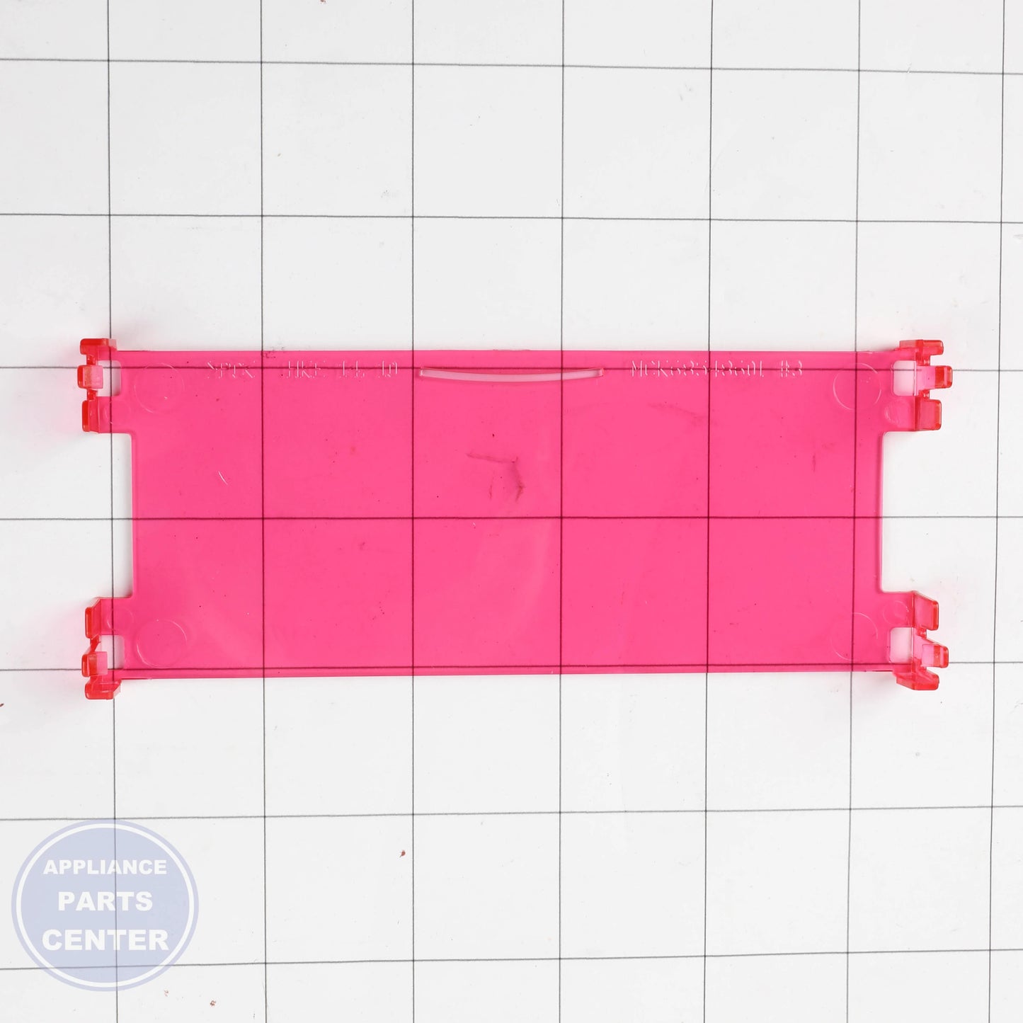 COVER,DISPLAY MCK68548601 - Side view with precise measurements