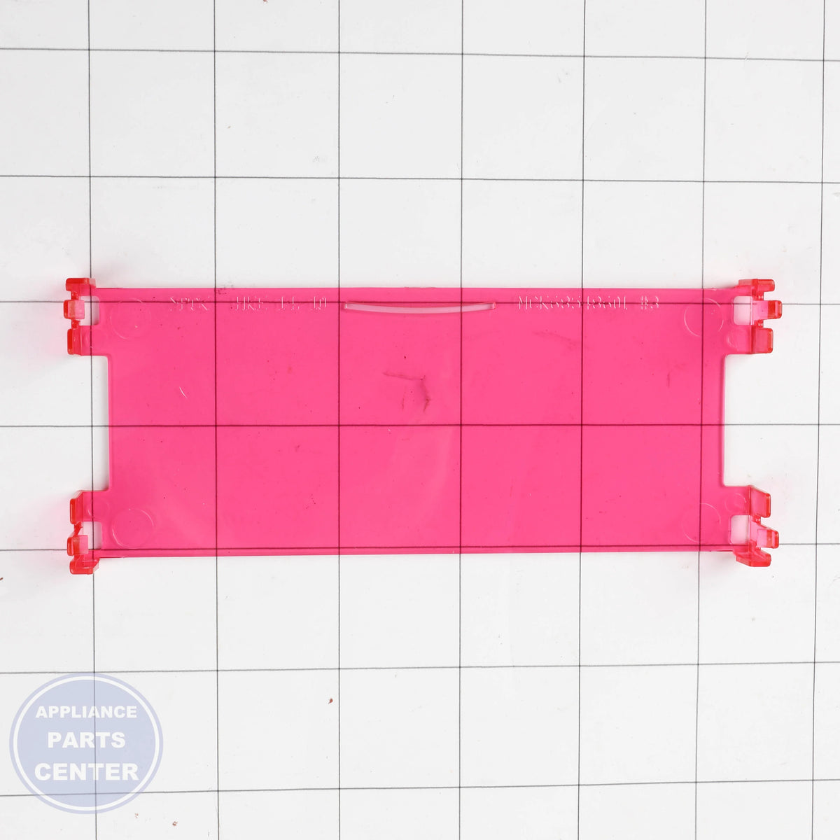 COVER,DISPLAY MCK68548601 - Side view with precise measurements