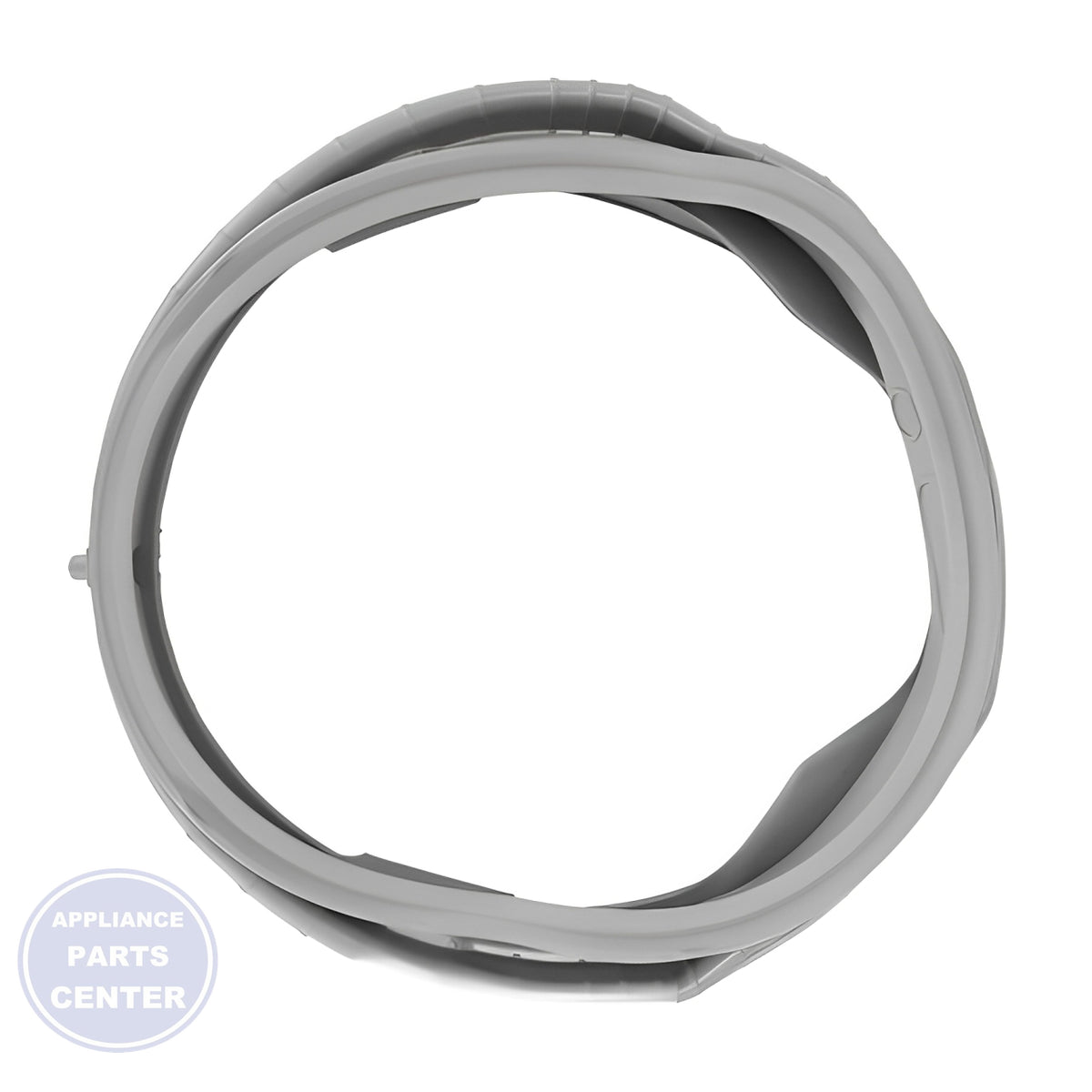 WASHER DOOR GASKET MDS65736915 - Side view with precise measurements