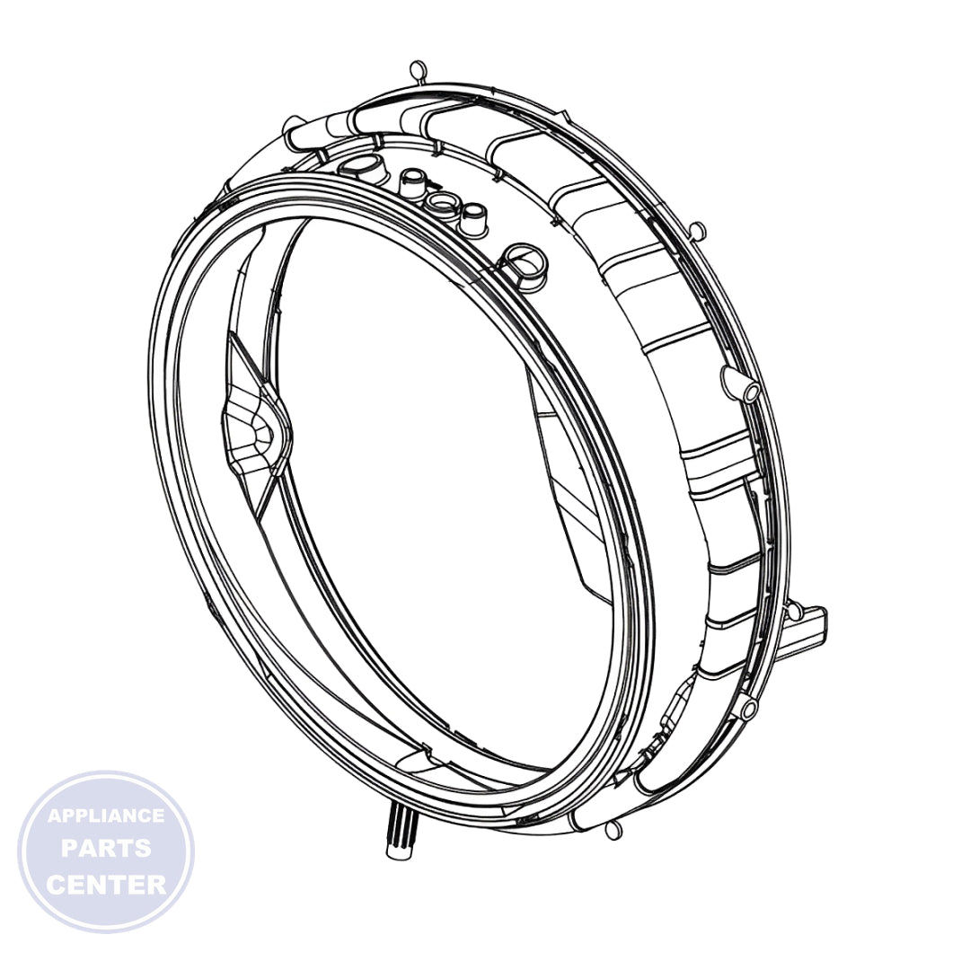 LG DOOR GASKET MDS66290827 - Main view showing airtight seal for LG models
