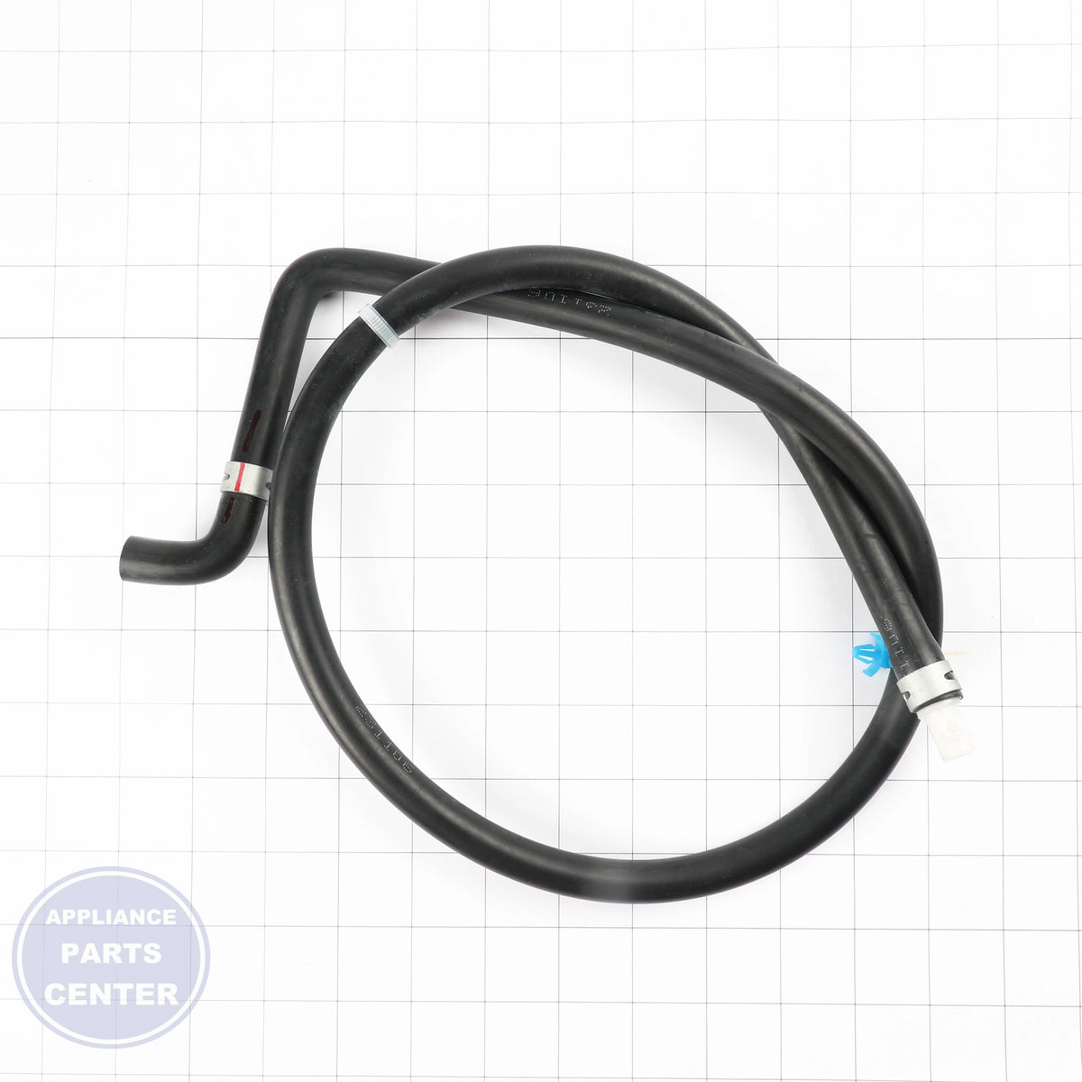 HOSE,INLET MEJ62404702 - Side view with 100 psi water pressure specs