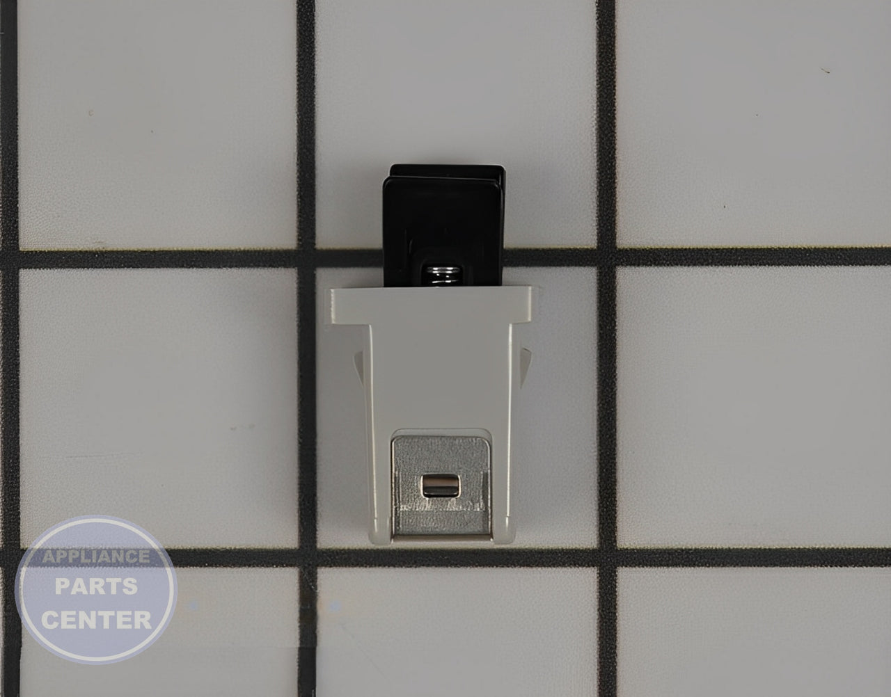 LG MICROWAVE OVEN SLIDE-OUT HOOD LOCKER MFG61979001 - Main view showing secure locking mechanism for specific models