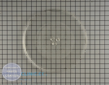 LG MICROWAVE GLASS TRAY AND SUPPORT ASSEMBLY MJS47373302 - Main view showing durable glass tray for LGE Microwaves