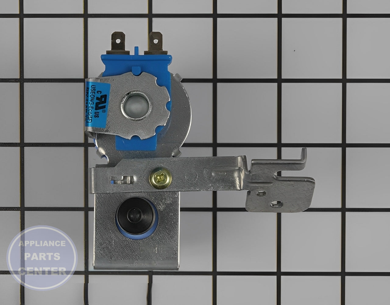 LG REFRIGERATOR ICEMAKER WATER INLET FILL VALVE MJX41178908 - Side view with precise measurements