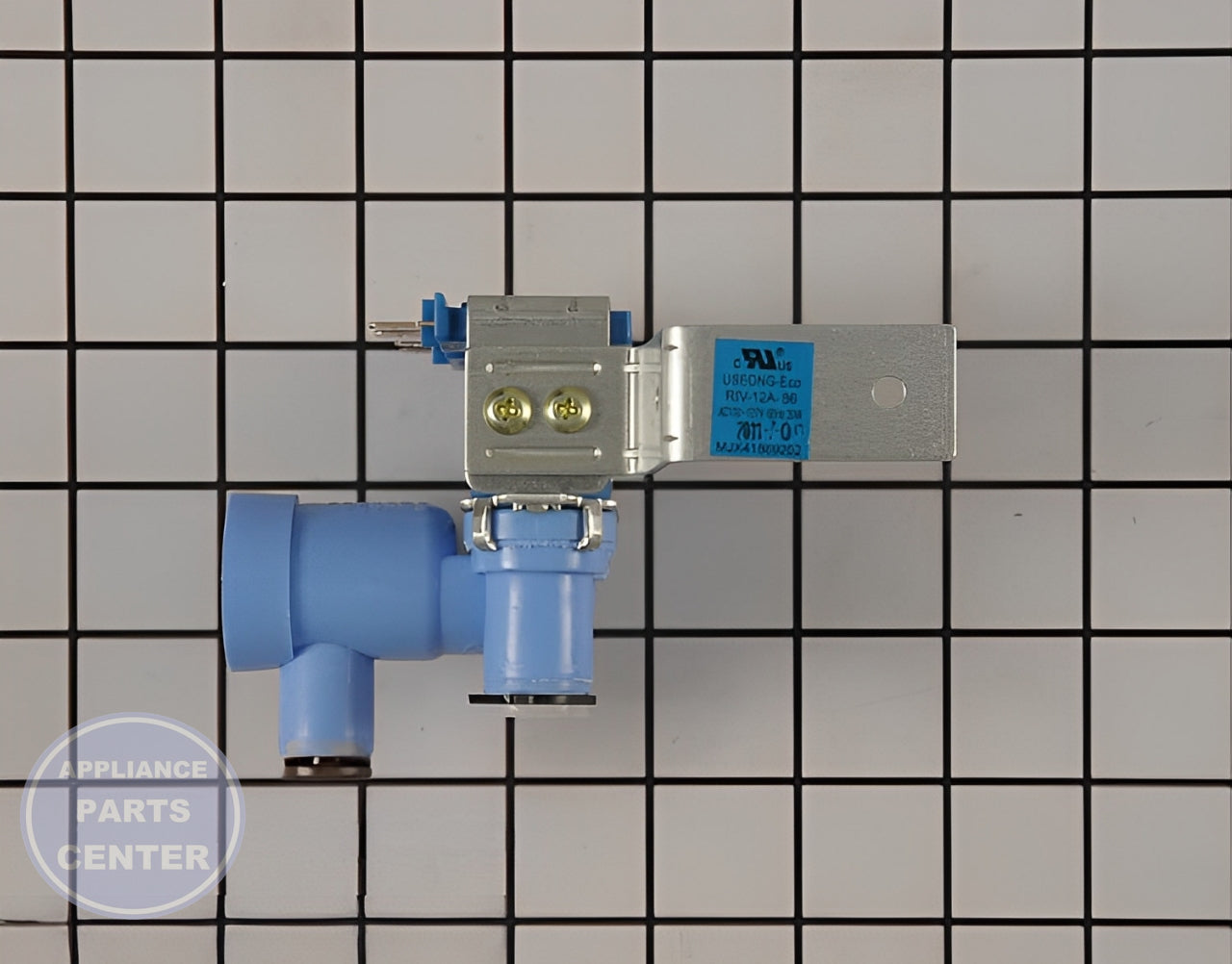 LG REFRIGERATOR ICEMAKER WATER INLET VALVE MJX41869202 - Detailed view of high-quality components