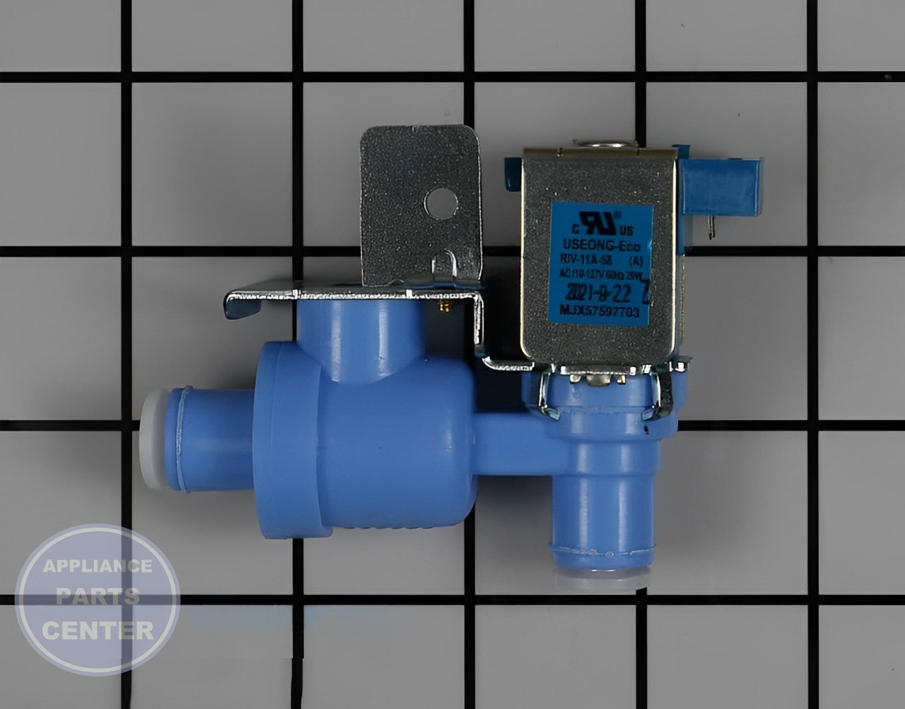 LG REFRIGERATOR WATER INLET VALVE MJX57597703 - Main view showing Valve & Float for specific models