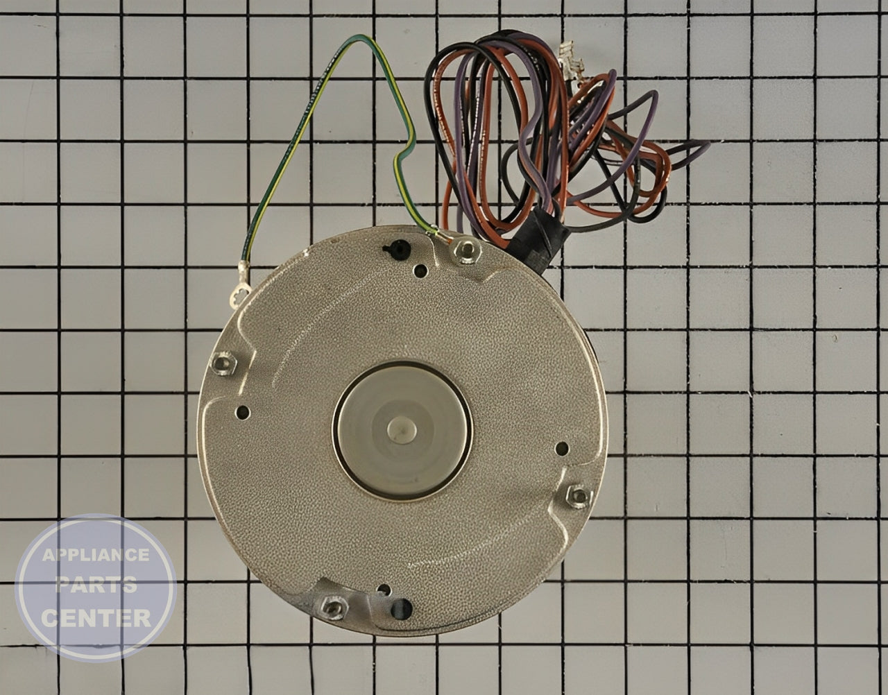 Condenser Fan Motor MOT18625 - Side view with precise power and speed specifications