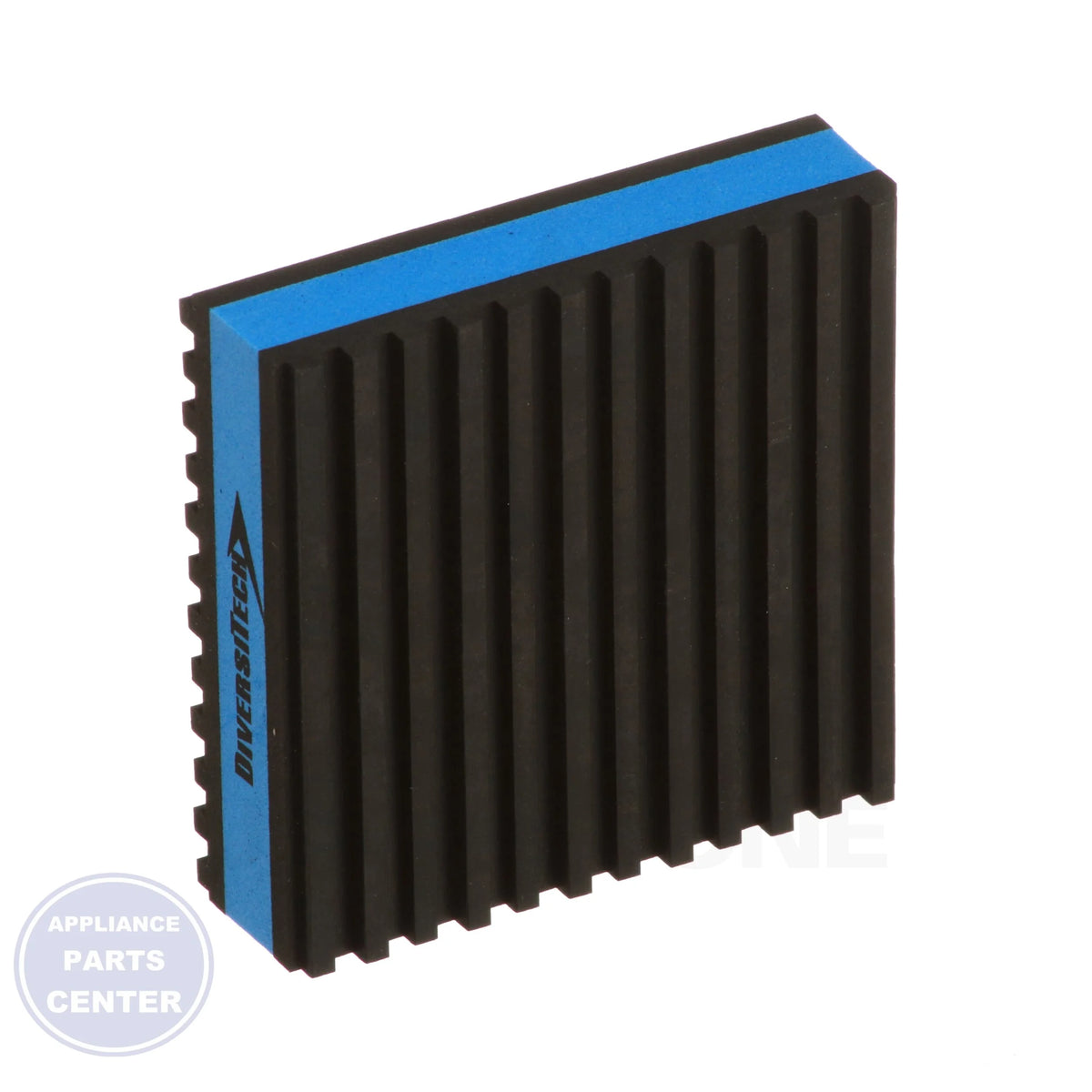 EVA Anti-Vibration Mounting Pad 3x3x7/8 - Side view with 3x3x7/8 dimensions