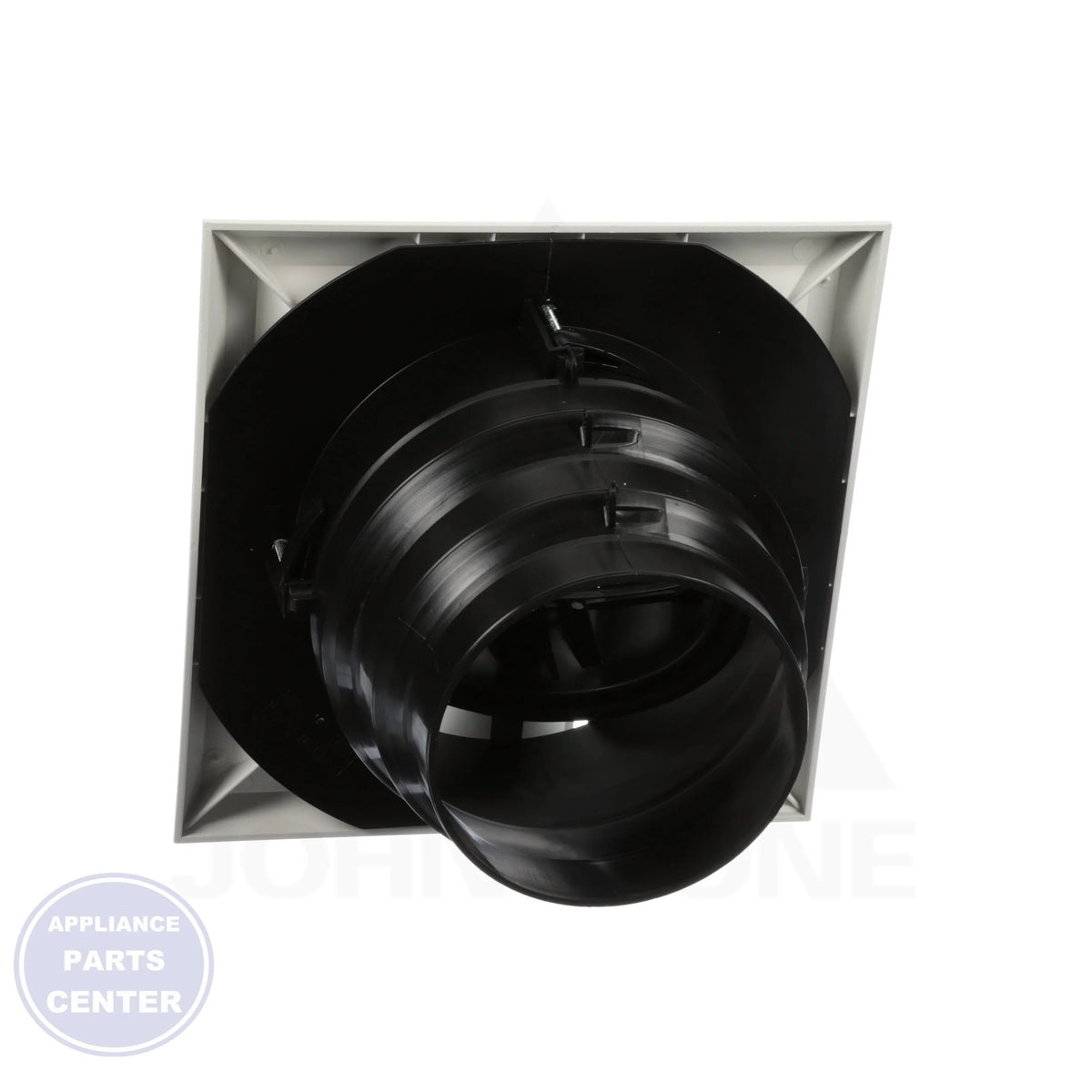 AirTec Plastic Ceiling Diffuser MV3 - Side view with 8x8 size specs