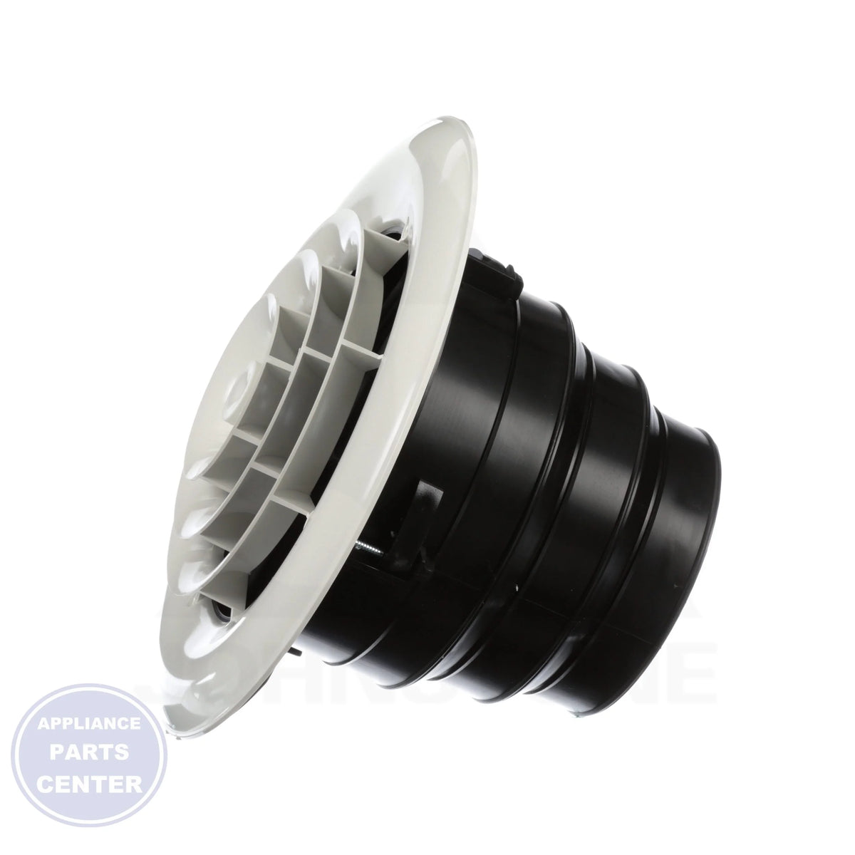 AirTec Plastic Ceiling Diffuser MV360 - Detailed view of 4-8 inch duct compatibility