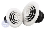 AirTec MV360S Plastic Ceiling Diffuser - Main view showing adjustable damper for improved airflow