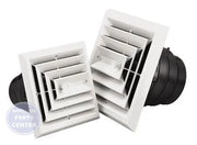 AirTec MV3S Plastic Ceiling Diffuser - Main view showing 3-way design for improved airflow