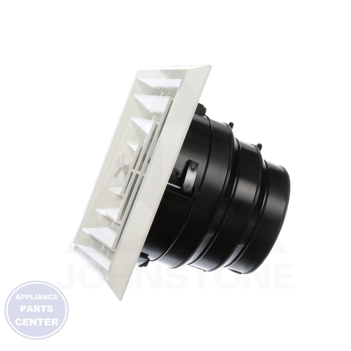 AirTec MV4 Plastic Ceiling Diffuser - Detailed view of 6", 7", and 8" duct accommodation