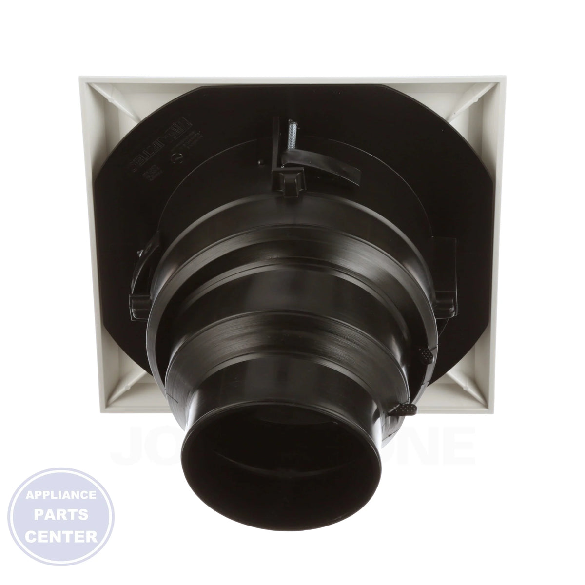 MV4S AirTec Plastic Ceiling Diffuser - Side view with 6x6 measurements