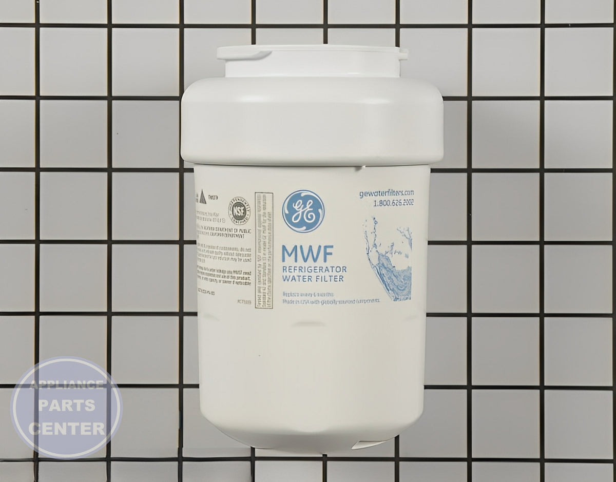 GE MWFP Water Filter - Main view showing water purification for GEN Freezer and Refrigerator