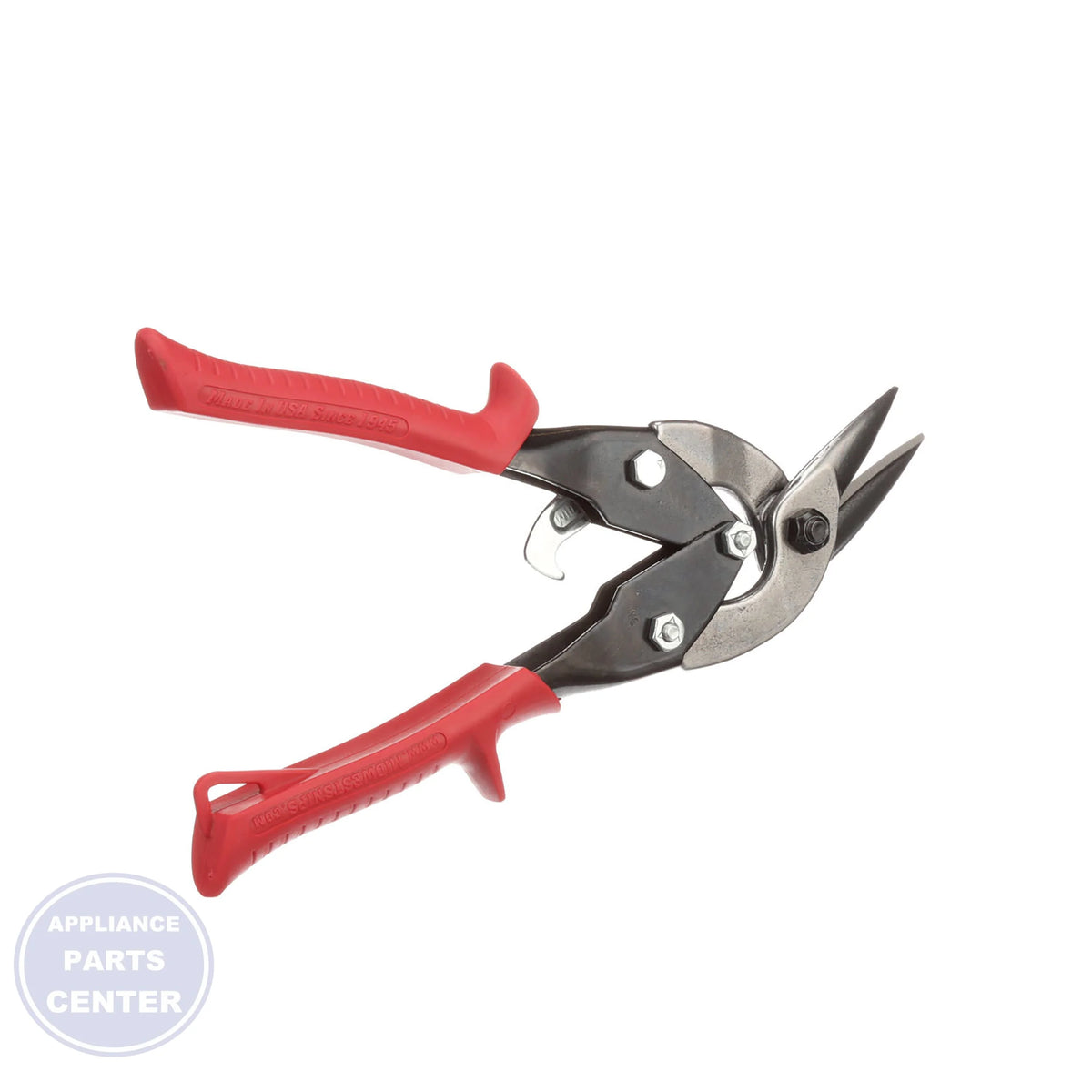 Offset Aviation Snips MWT-6510L - Side view with 1-1/4" cut length