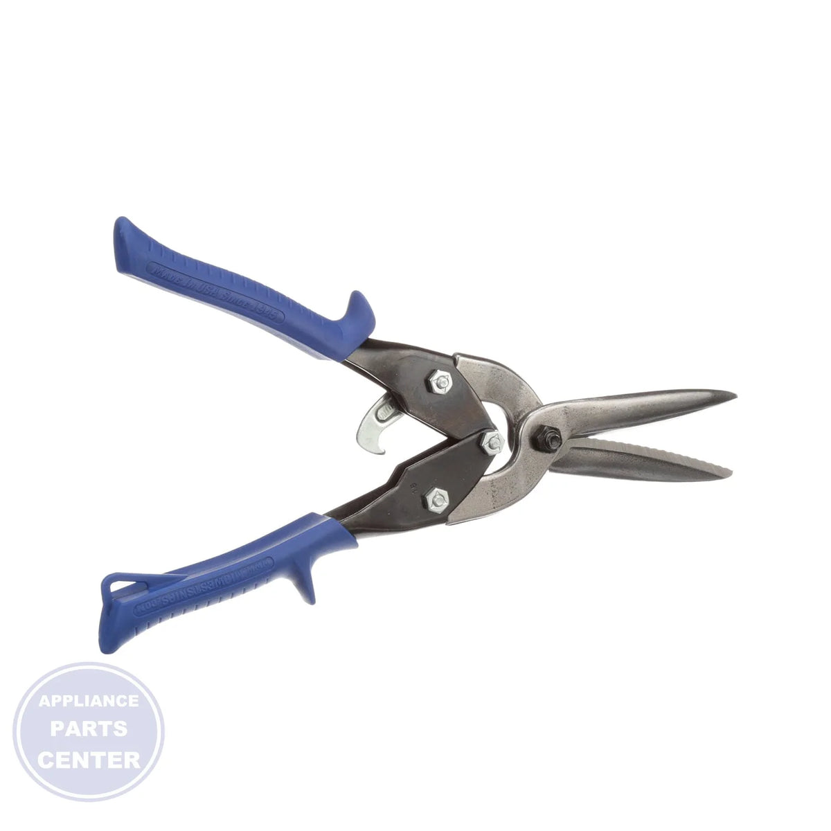 Long Cut Straight Aviation Snips MWT-6716A - Side view with 3" cutting capacity