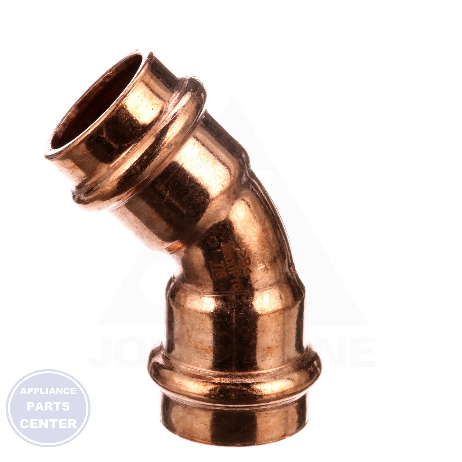 ZOOMLOCK® MAX Press-to-Connect Refrigerant Fitting MZK-45E14-HNBR - Side view with 7/8" dimensions