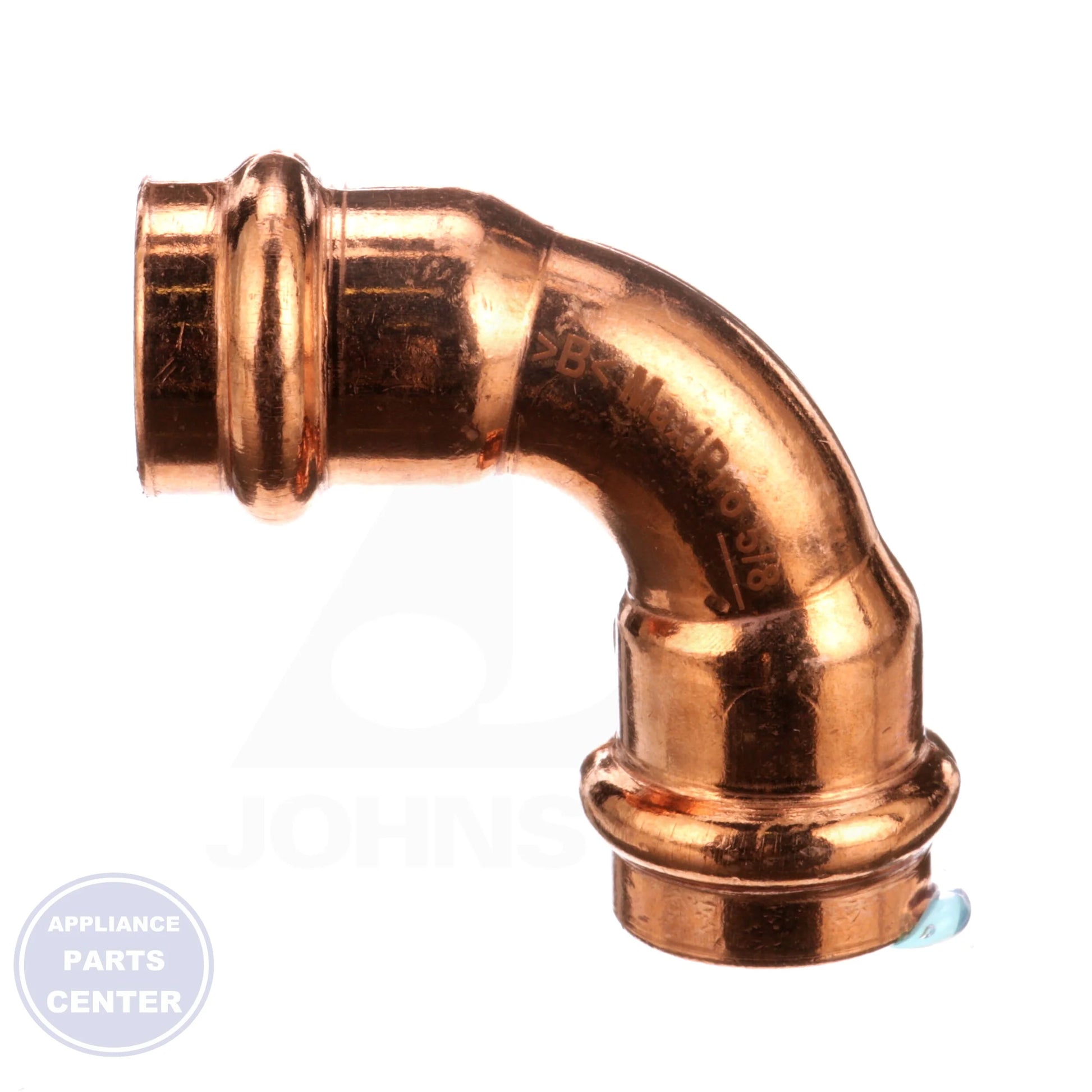 ZOOMLOCK® MAX Press-to-Connect Refrigerant Fitting MZK-90E10-HNBR - Side view highlighting precise specifications
