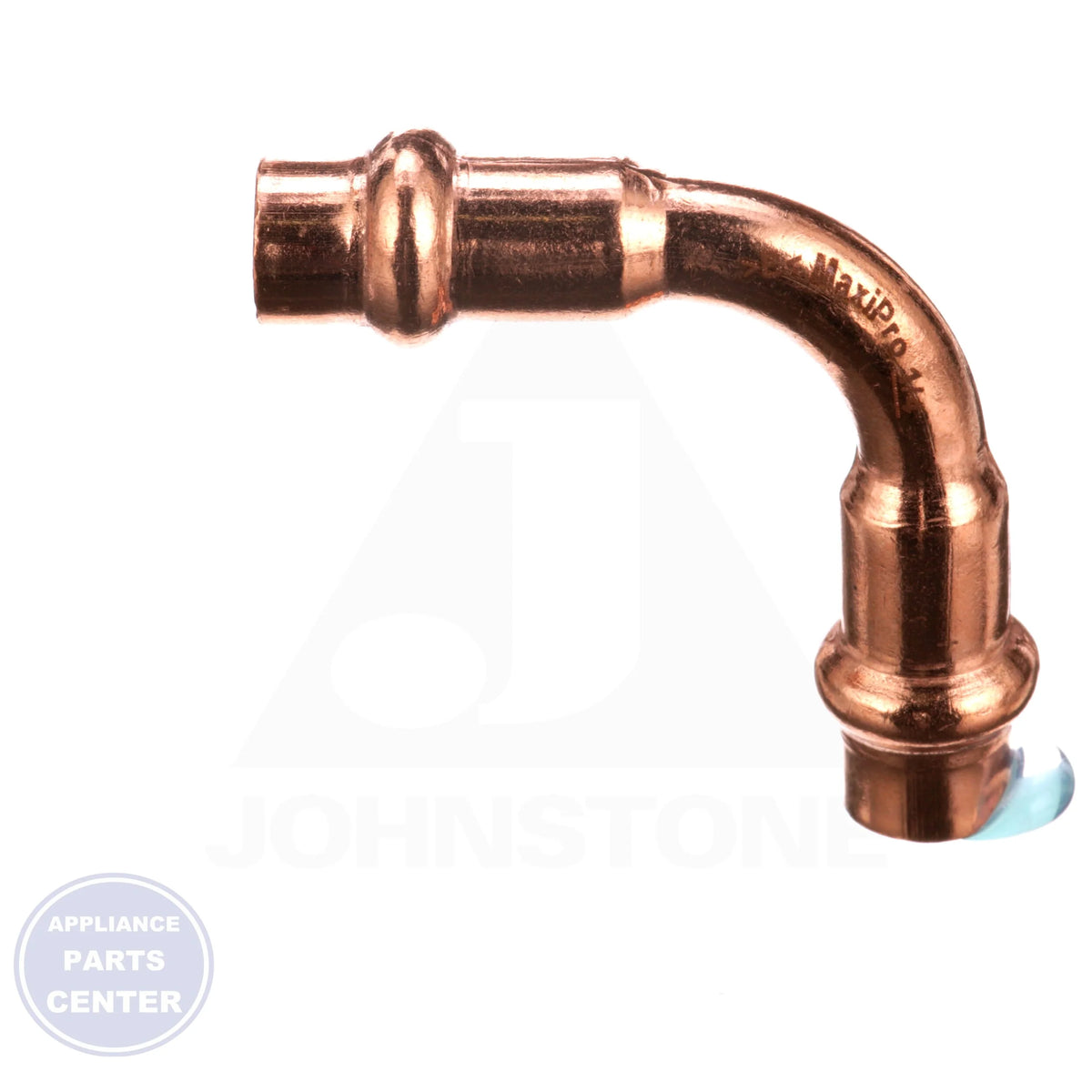 ZOOMLOCK® MAX Press-to-Connect Refrigerant Fitting MZK-90E4-HNBR - Side view with 1/4" measurements