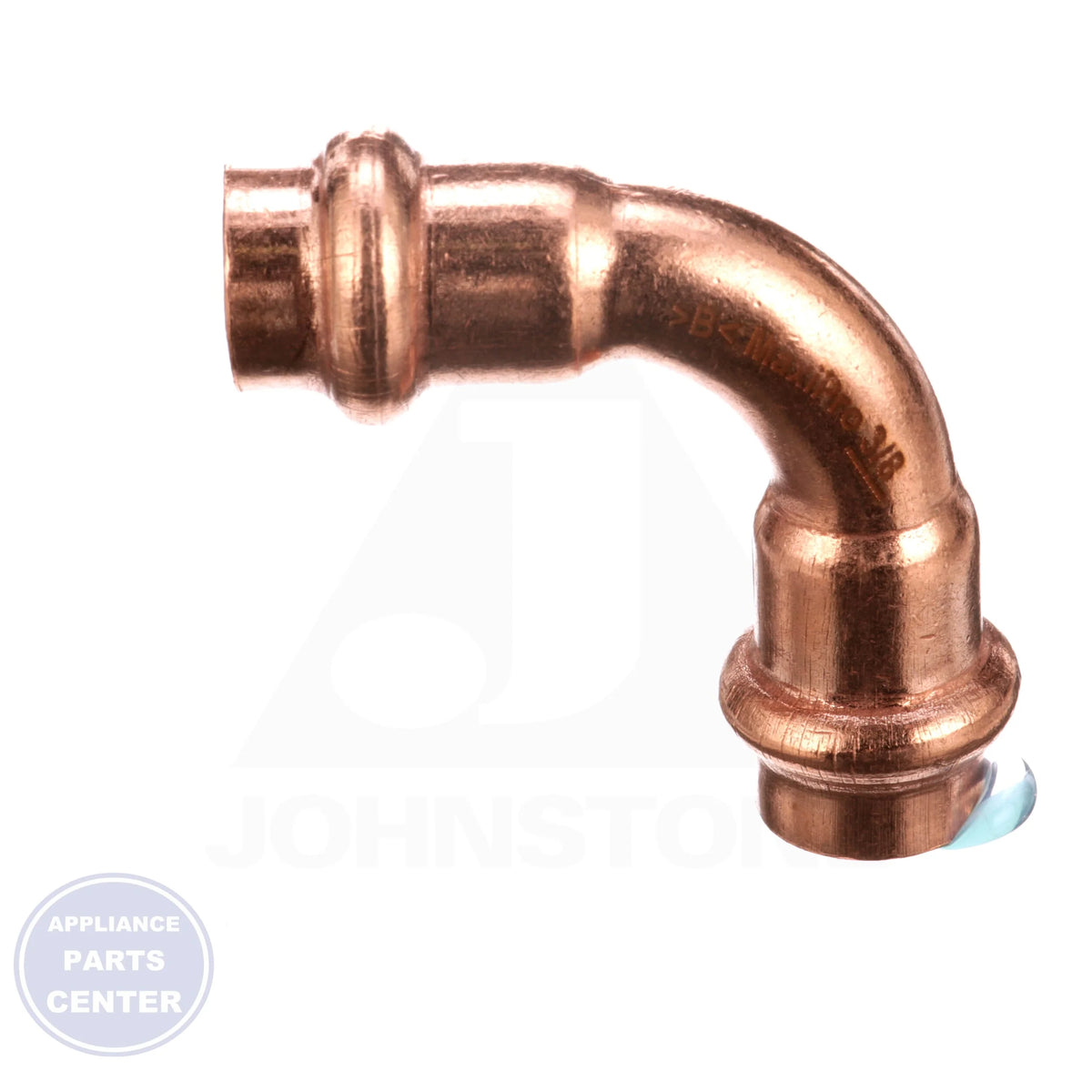 ZOOMLOCK® MAX Press-to-Connect Refrigerant Fitting MZK-90E6-HNBR - Side view with 3/8" Elbow design