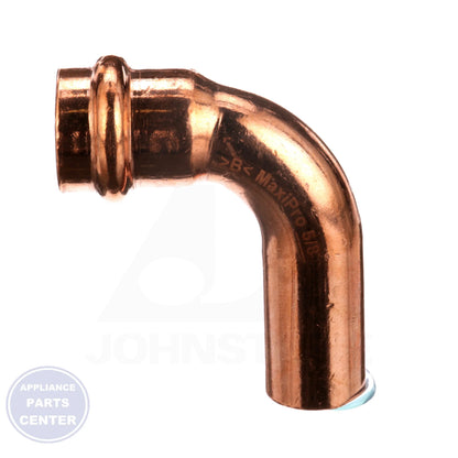 ZOOMLOCK® MAX Press-to-Connect Refrigerant Fitting MZK-90SE10-HNBR - Side view with 5/8" measurements