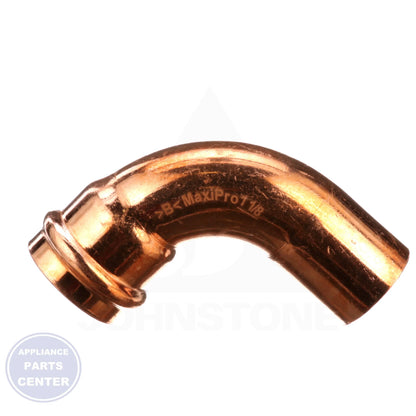 ZOOMLOCK MAX Press-to-Connect Refrigerant Fitting MZK-90SE18-HNBR - Side view with 1-1/8" measurements