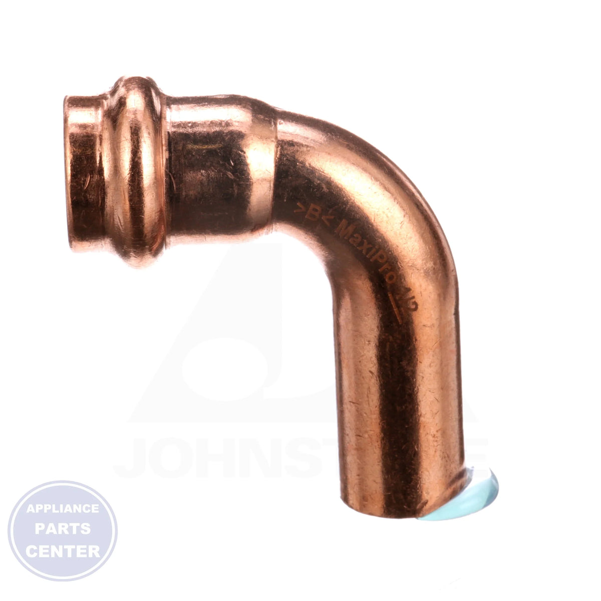 ZOOMLOCK® MAX Press-to-Connect Refrigerant Fitting MZK-90SE8-HNBR - Side view with 1/2" Street Elbow 90° specifications