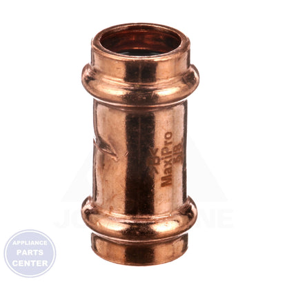 ZOOMLOCK® MAX Press-to-Connect Refrigerant Fitting MZK-C10-HNBR - Side view with 5/8" coupling