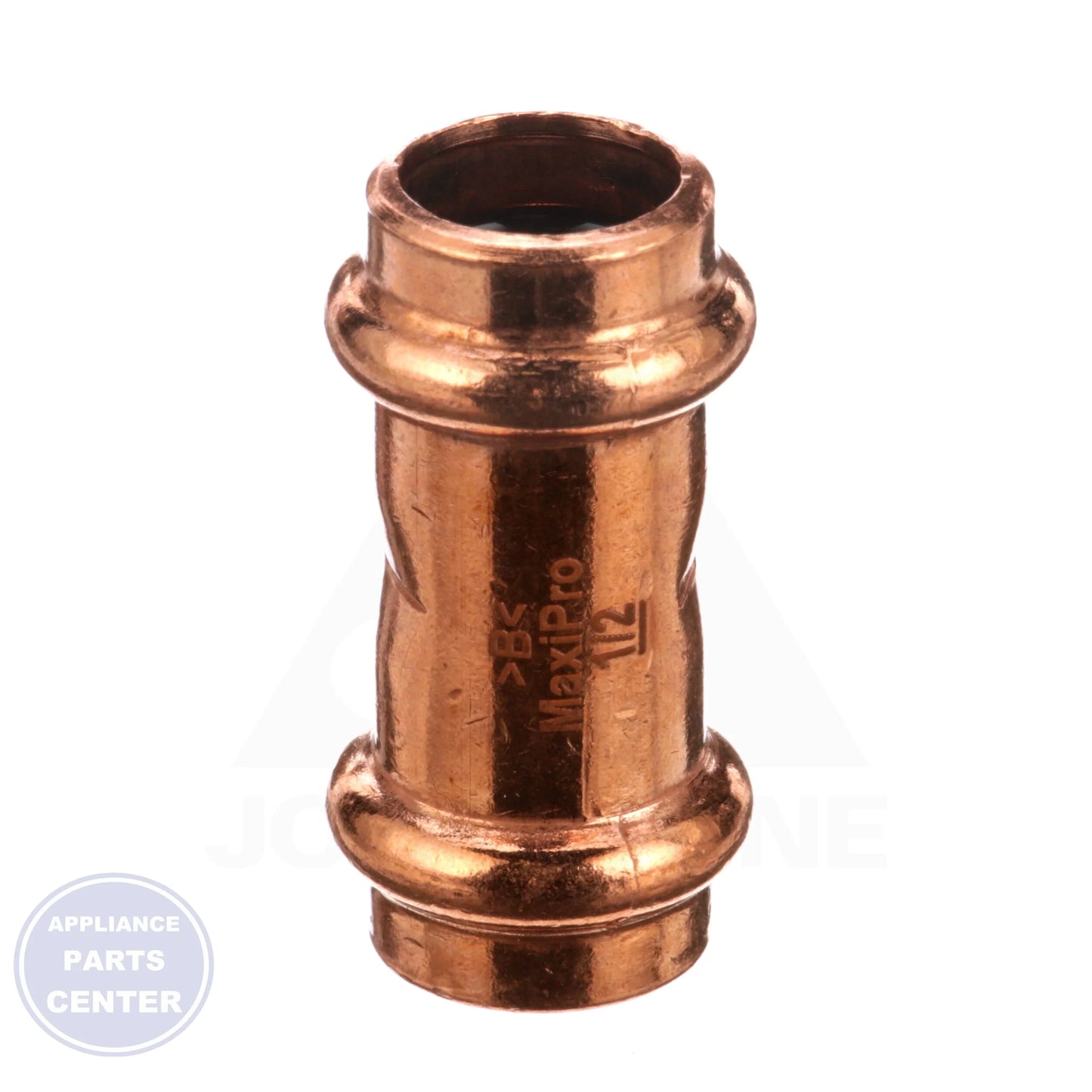 ZOOMLOCK® MAX Press-to-Connect Refrigerant Fitting MZK-C8-HNBR - Side view with 1/2" coupling specs