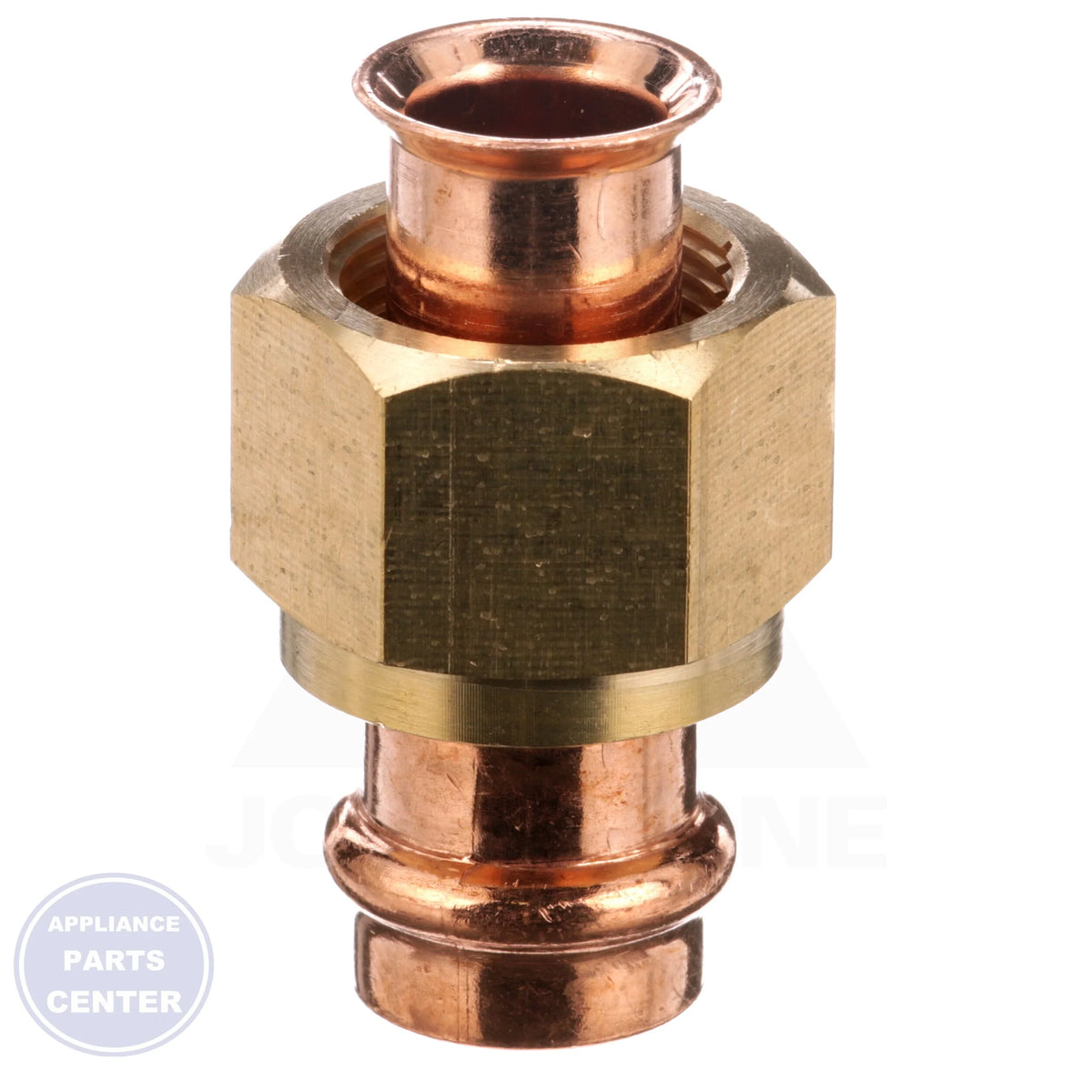 ZOOMLOCK® MAX Press-to-Connect Refrigerant Fitting MZK-F12-HNBR - Side view with 3/4' SAE Flare specs