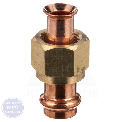 ZOOMLOCK® MAX Press-to-Connect Refrigerant Fitting MZK-F8-HNBR - Side view with 1/2" SAE Flare size