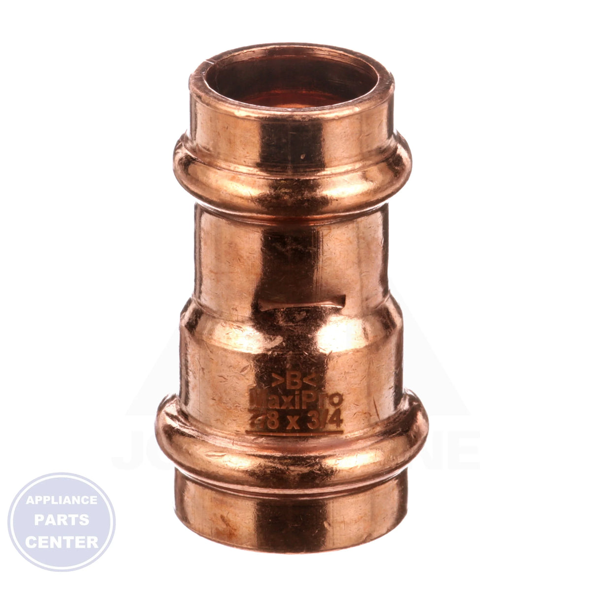 ZOOMLOCK MAX Press-to-Connect Refrigerant Fitting MZK-R1412-HNBR - Side view with 7/8" X 3/4" Reducer