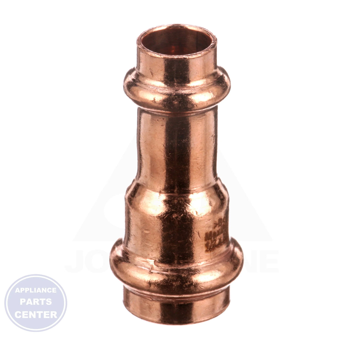 ZOOMLOCK® MAX Press-to-Connect Refrigerant Fitting MZK-R86-HNBR - Side view with 1/2" x 3/8" dimensions
